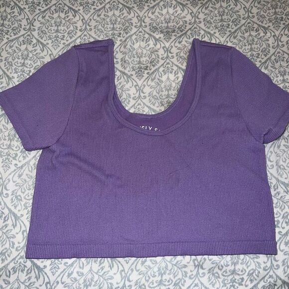 Aerie and Aeropostale Crop top bundle set one shoulder scoop neck seamless size - Picture 6 of 7